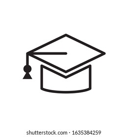 Graduate icon vector design template