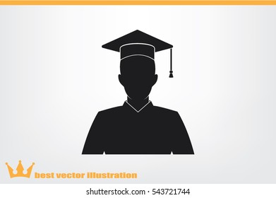Graduate icon vector illustration