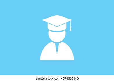 Graduate icon vector illustration 