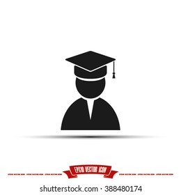Graduate icon vector illustration eps10.