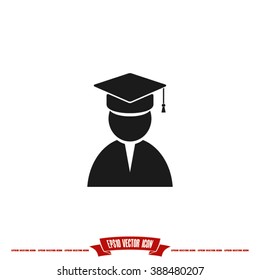 Graduate icon vector illustration eps10