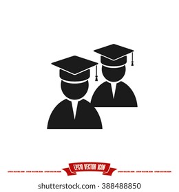 Graduate icon vector illustration eps10.