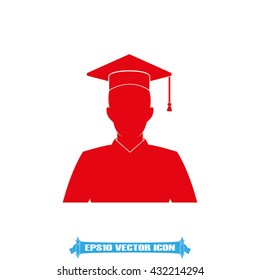 Graduate icon vector illustration eps10.