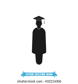Graduate icon vector illustration eps10.
