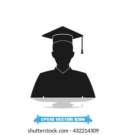 Graduate icon vector illustration eps10.