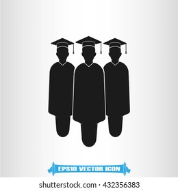 Graduate icon vector illustration eps10.