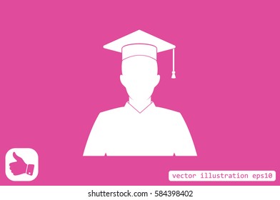 Graduate icon vector illustration eps10
