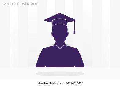 Graduate icon vector illustration eps10