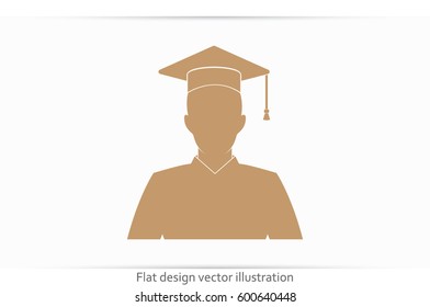 Graduate icon vector illustration eps10