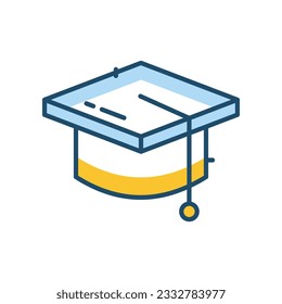 Graduate Icon, vector stock illustration.