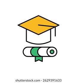 Graduate Icon vector stock illustration