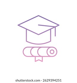 Graduate Icon vector stock illustration