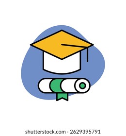 Graduate Icon vector stock illustration
