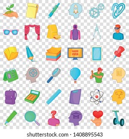 Graduate icons set. Cartoon style of 36 graduate vector icons for web for any design