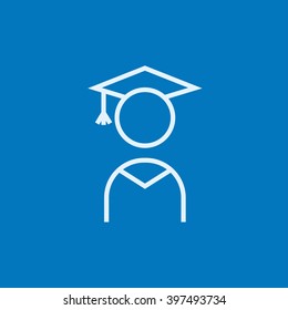 Graduate line icon.