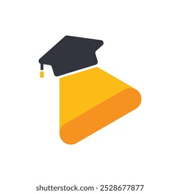 Ilustração de modelo de ícone de vetor de logotipo de pós-graduação