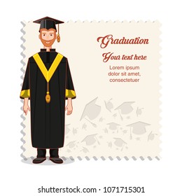 graduate man avatar character