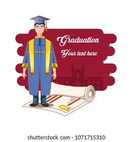 graduate man avatar character