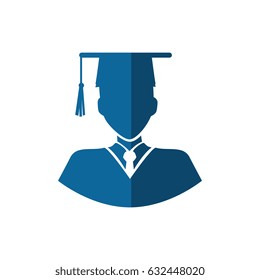 graduate man icon