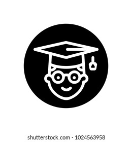 Graduate people icon