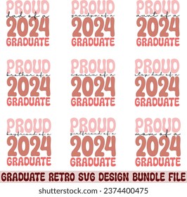 graduate retro "svg" design bundle and eps file