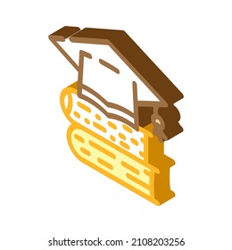 graduate school isometric icon vector. graduate school sign. isolated symbol illustration