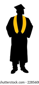 Graduate silhouette