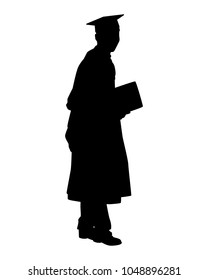 Graduate Silhouette Vector