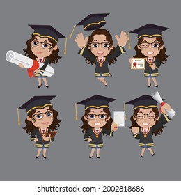 Studierende mit unterschiedlichen Posen