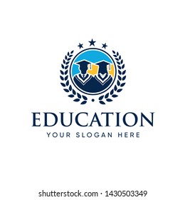 Graduate Student College Logo Template, Education Logo Design