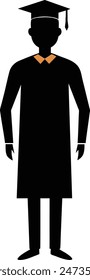 a graduate student silhouette design 