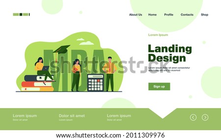 Graduate students studying business administration and management, getting master degree. Flat vector illustration for education, knowledge, MBA school concept