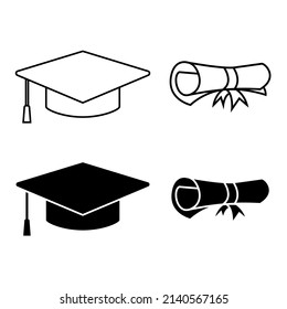 graduate symbol elements for graduation graphic resource 