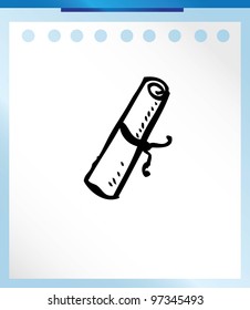 graduate vector illustration doodle