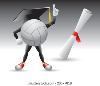 graduate volleyball man