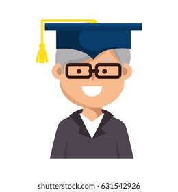graduated avatar character icon