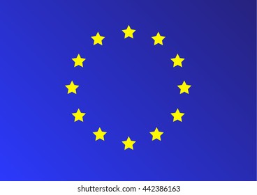 Graduated blue background of EU or European Union Flag.