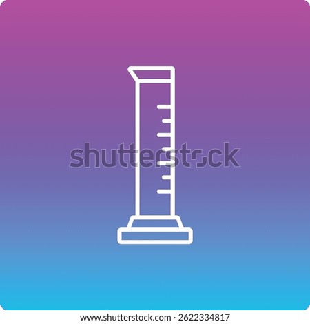 Graduated Cylinder vector icon. Can be used for printing, mobile and web applications.