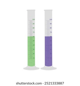 Messzylinder mit Liquids Laborinstrumente