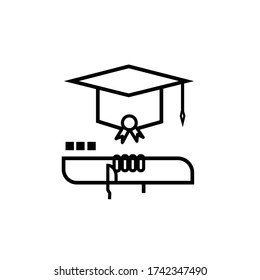 Graduated finish icon vector eps10