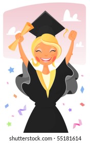 graduated girl