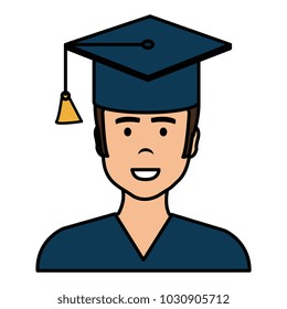 graduated with hat avatar character