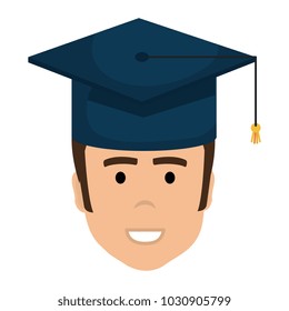 graduated with hat avatar character