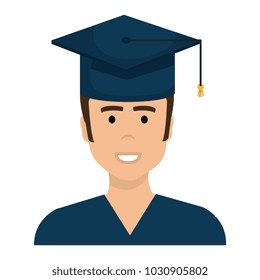graduated with hat avatar character