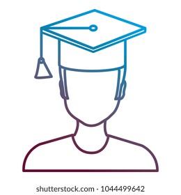 graduated with hat avatar character