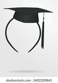 I graduated head mask. vector illustration