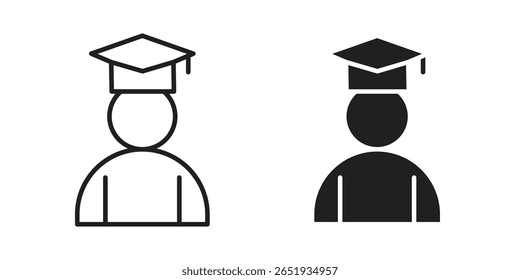 Symbol "Graduiert". Flach- und Strichausführung. Grafikelemente.