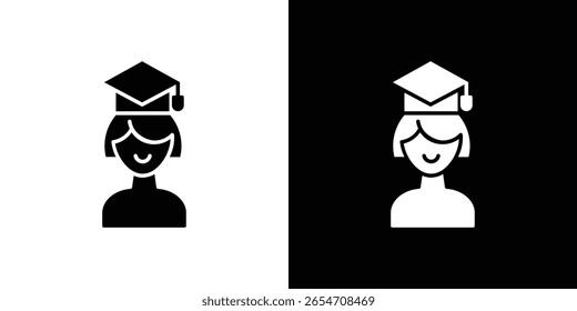 Abgestuftes Symbol eines flachen Formatvektors