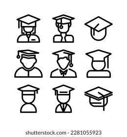 graduated icon or logo isolated sign symbol vector illustration - Collection of high quality black style vector icons

