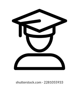 graduated icon or logo isolated sign symbol vector illustration - high quality black style vector icons
